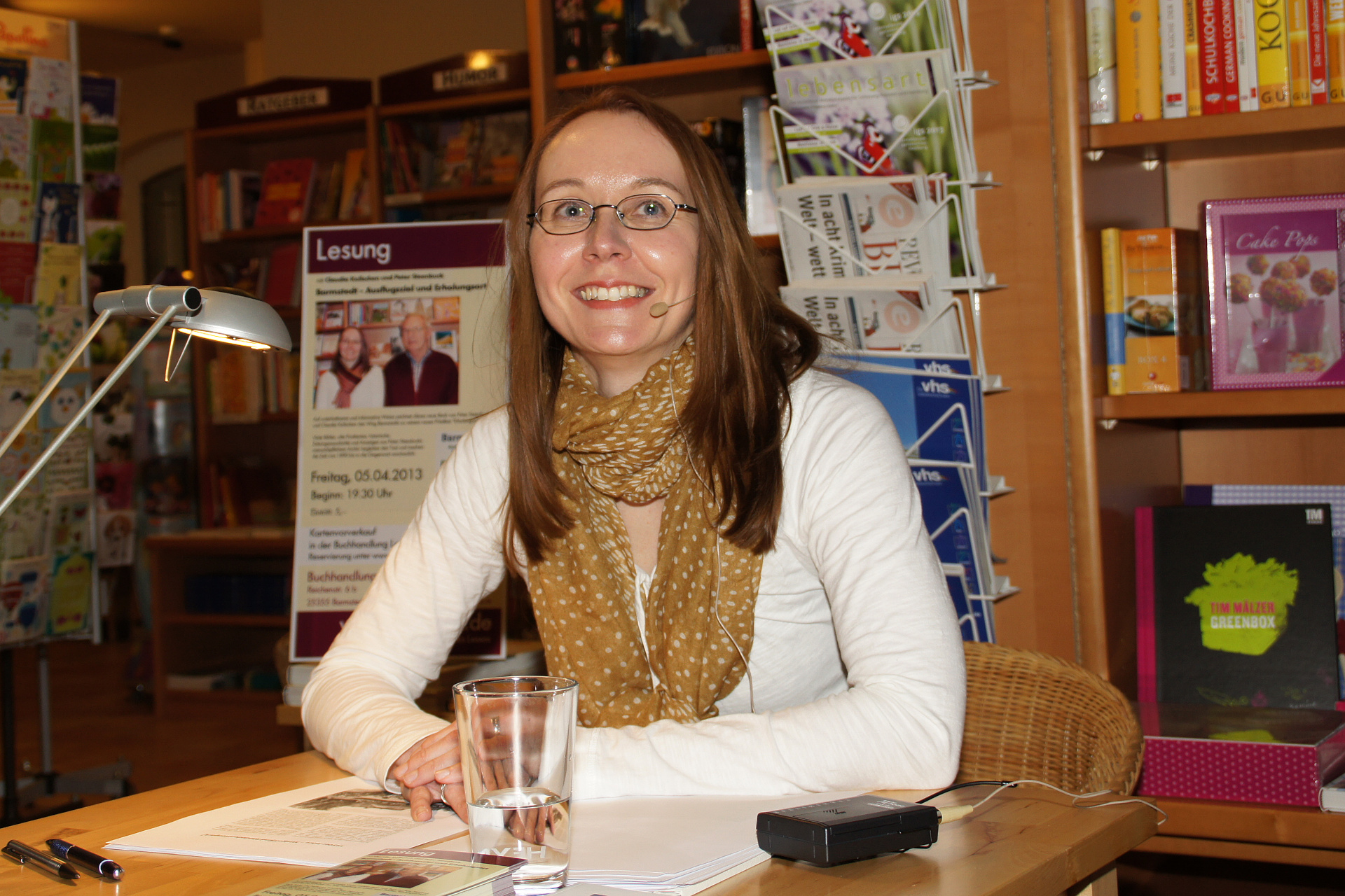 Claudia Kollschen Lesung Buchhandlung Lenz