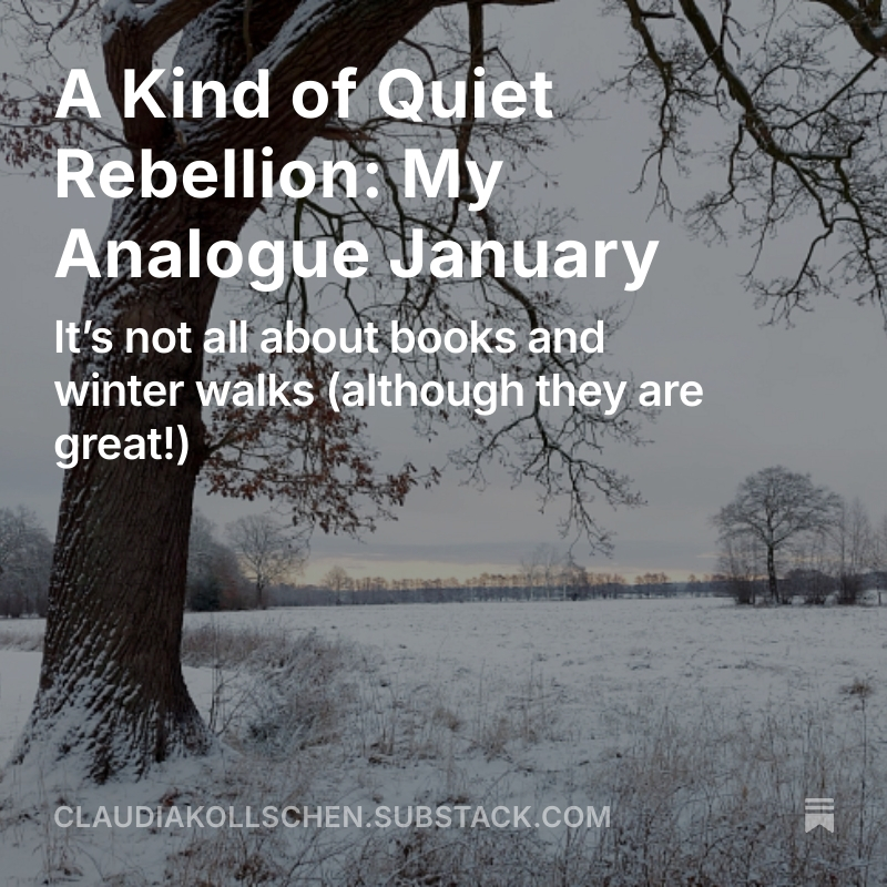 Blogpost A Kind of Quiet Rebellion My Analogue January
